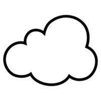 juguete nube icono vector. bebé nubes ilustración signo. nube símbolo o logo. vector