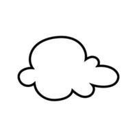 Toy cloud icon vector. Baby clouds illustration sign. Cloud symbol or logo. vector