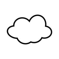 Toy cloud icon vector. Baby clouds illustration sign. Cloud symbol or logo. vector