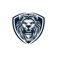 león Rey logo diseño vector