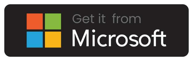 Get It from Microsoft Store - Download Our App for Windows Devices vector