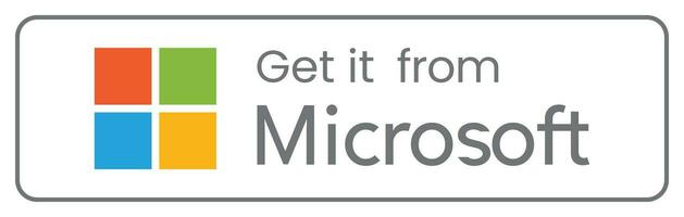 Get It from Microsoft Store - Download Our App for Windows Devices vector