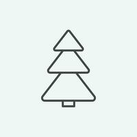 Christmas tree vector icon. New Year icon symbol.
