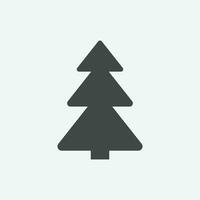 Christmas tree vector icon. New Year icon symbol.