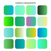 SET OF OCEAN GRADIENT COLOR PALETTE vector