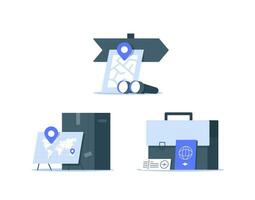 Cartography icon in trendy flat style,Map,Location,Path symbol for your web site design, logo, app, UI vector