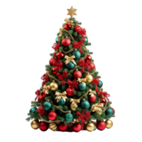 ai generiert dekoriert Weihnachten Baum png