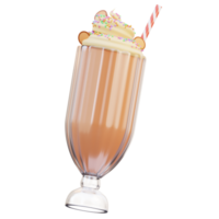 MilkShake Fast Food 3D Illustration png