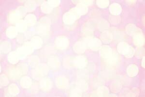 Abstract blurred and bokeh of white reflection lighting on pink background. photo