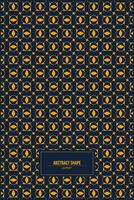 unique pattern of abstract shape with contrast dark background vector