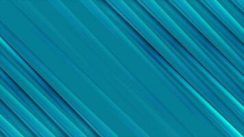 Blue glossy diagonal stripes abstract video animation