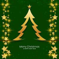 Modern stylish Merry Christmas festival background design vector