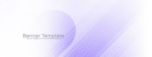 Elegant violet color modern geometric banner design vector