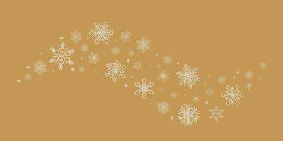 Winter and christmas background vector design with snowflakes with copyspace