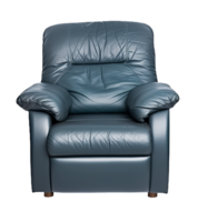 Blue reclining chair isolated on transparent background png