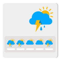 clima pronóstico diseño png