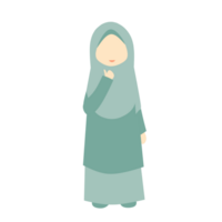 Faceless Hijab Woman Expression png