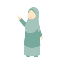 Faceless Hijab Woman Expression png