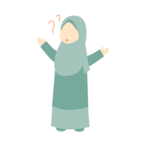 Faceless Hijab Woman Expression png