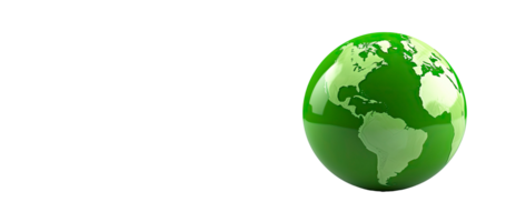 AI generated Earth day concept. 3d Green Earth transparent background. png