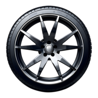 AI generated Car Wheel Isolated on Transparent Background png