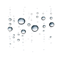 AI generated Water Droplet Isolated on Transparent Background png