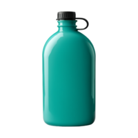 ai gegenereerd blauw groen kantine fles geïsoleerd Aan transparant achtergrond png