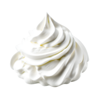 AI generated Whipped Cream Swirl Isolated on Transparent Background png