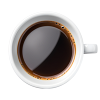 ai generiert heiß schwarz Kaffee isoliert auf transparent Hintergrund png