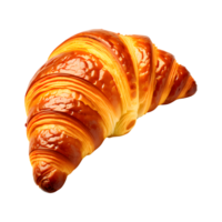 ai generiert Croissant isoliert auf transparent Hintergrund png