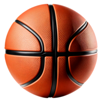 ai generiert Basketball Ball isoliert auf transparent Hintergrund png