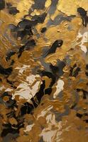 AI generated Background abstact gold painting with gold mix red paint, in the style of color splash. ai generative photo