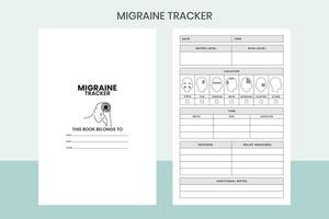 Migraine Tracker Pro Template vector