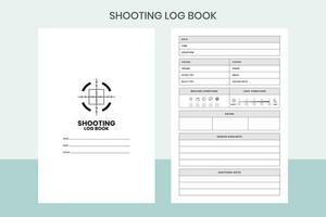 Shooting Log Book Pro Template vector