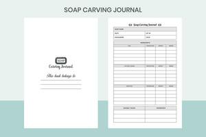 Soap Carving Journal Pro Template vector