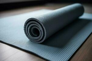AI generated Yoga gym mat. Generate Ai photo