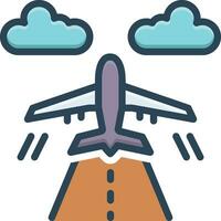 Color icon for flights vector