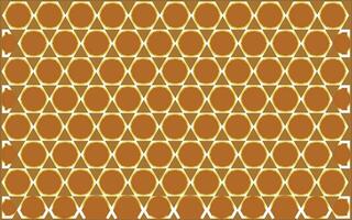 Elegant background glowing white and gold hexagon pattern vector