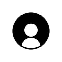 avatar icono vector. usuario ilustración firmar cuenta símbolo. personal zona logo. vector