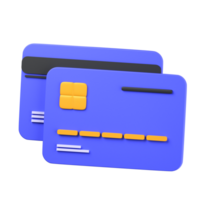 credit card 3d illustration object. 3d credit card finance concept. Cartoon minimal style. 3d user finance render icon illustration. png