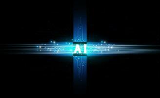 Abstract artificial intelligence Key Door open Light out success background Hitech communication concept innovation background, vector design