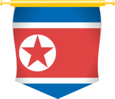 norr korea Land flagga png