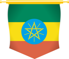 bandeira do país da etiópia png