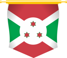 burundi Land flagga png