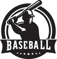 base ball logo concept vector silhouette