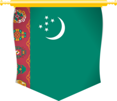 turkmenistan Land flagga png