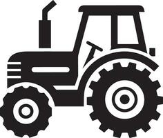 Tractor Icon vector Illustration, Tractor vector silhouette, New Model Tractor icon isolated white background