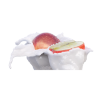 Realistic 3D render of Red Apple best for commercial and Design purpose png