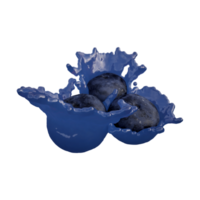 realistisch 3d machen von Blaubeere Beste zum kommerziell und Design Zweck png