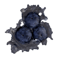 Realistic 3D render of Blueberry best for commercial and Design purpose png